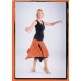 Rombo naranja skirt